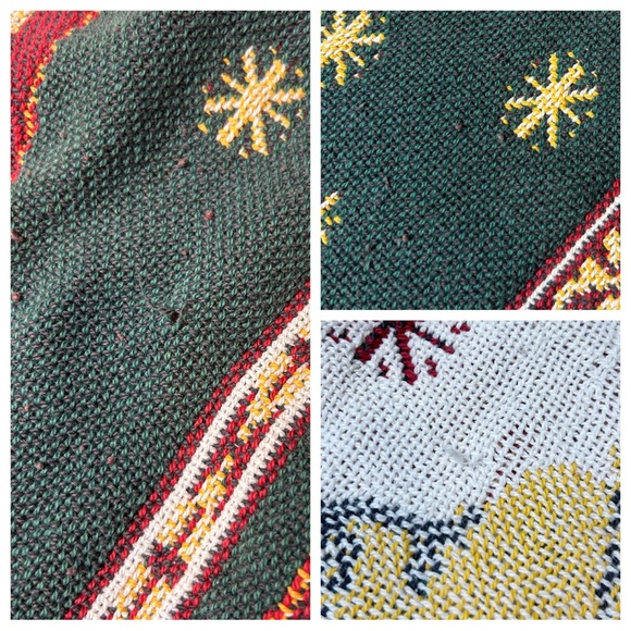 Goodwin Weavers Afghan Tapestry Christmas Angels Reversible - Picture 10 of 10